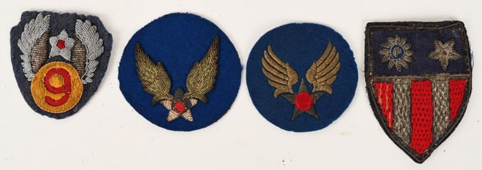 WWII US ARMY AIR CORPS PATCH LOT 9TH AIR FORCE WW2