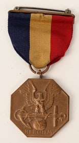 WWII US NAVY & MARINE CORPS HEROISM MEDAL WW2