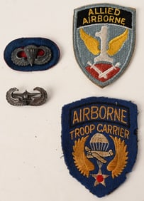 WWII US PARATROOPER / GLIDER ASSAULT BADGE LOT