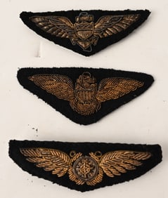 WWII US NAVAL AVIATOR / NAVIGATOR BULLION WINGS
