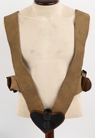 WWI US FLAG BEARER FLAGPOLE HARNESS CARRIER WWII