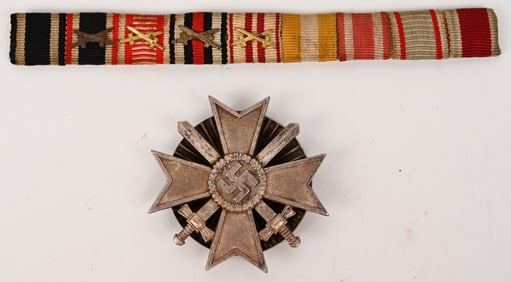 WW1 & WWII NAZI GERMAN MEDAL LOT WAR MERIT CROSS