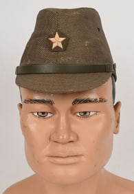 WWII JAPANESE OFFICER COMBAT CAP OR HAT W STAR WW2