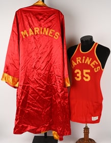 US MARINE CORPS BOXING ROBE BASKETBALL JERSEY 1950
