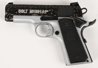 ENGRAVED COLT M1991A1 SEMI AUTO PISTOL .45ACP