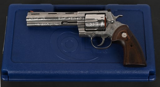 ENGRAVED COLT ANACONDA .44 MAGNUM REVOLVER