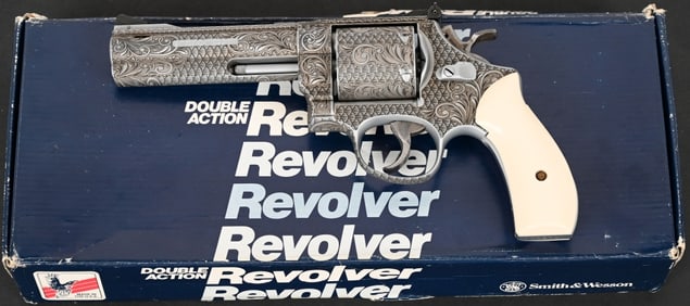 SMITH & WESSON CUSTOM ENGRAVED MODEL 29-3 REVOLVER