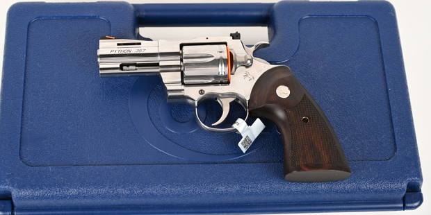 Engraved Colt Python .357 Magnum Revolver Auction