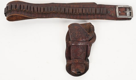1880's FULLY TOOLED COLT SAA HOLSTER RIG