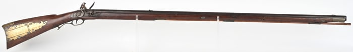 RESTOCKED FLINTLOCK LONG RIFLE 54 CALIBER