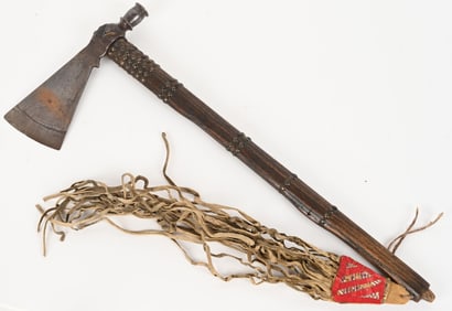 Cheyenne Pipe Tomahawk w/ Quilled Drop 1860-1870's