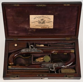 CASED SET OF SOWERS DUELING PISTOLS