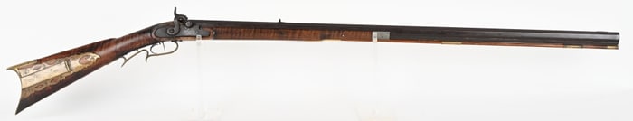 JOHN VINCENT OHIO HALF STOCK PERCUSSION RIFLE