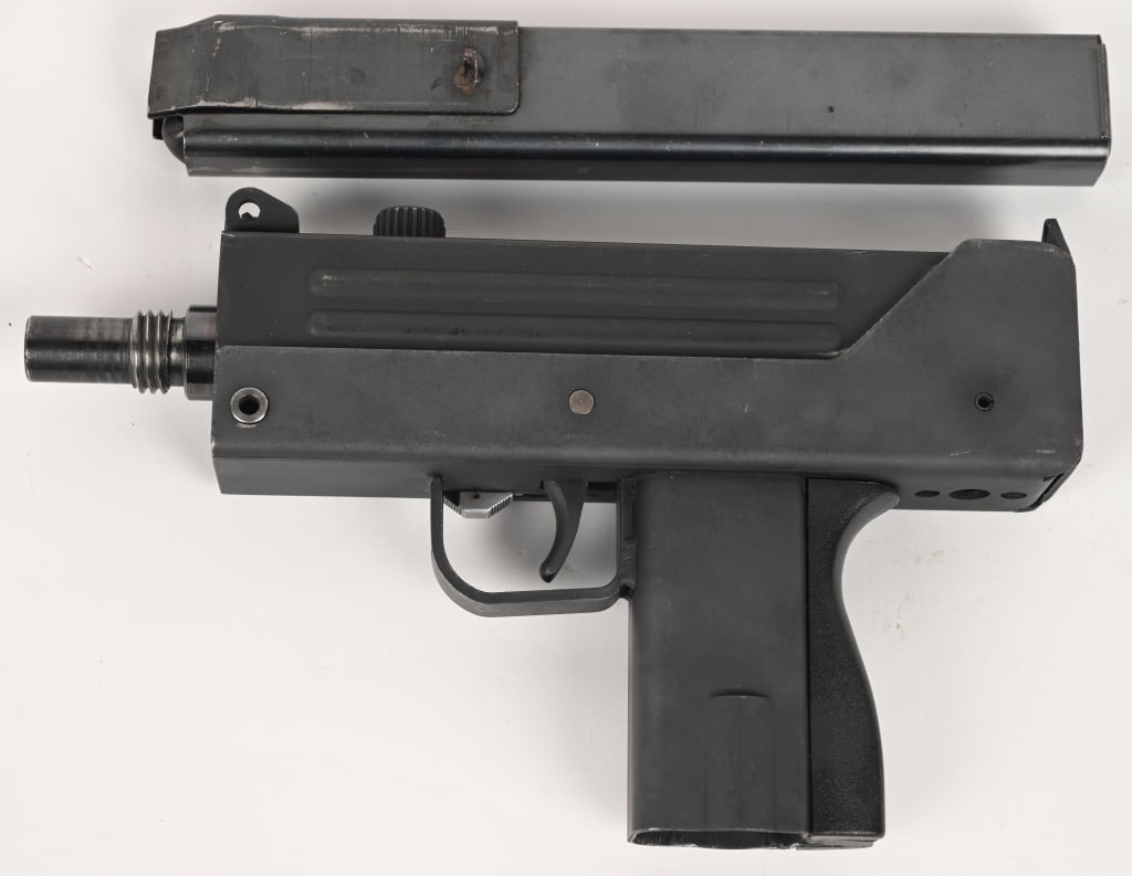 PRE BAN OPEN BOLT RPB M10 SEMI AUTO .45 ACP PISTOL: SERIAL NUMBER: 81-0003061. BARREL: 4.5". CALIBER: .45 ACP. MANUFACTURED: 1980s. RPB Industries M10 Mac 10 .45 caliber Open Bolt MAC-10 / 45 (Military Armament Corp. (M-10) The M-10 is a compact blowba
