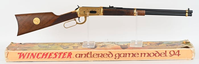 WINCHESTER ANTLERED GAME MODEL 1894 RIFLE