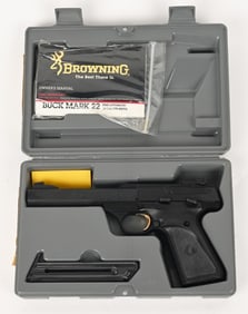 BROWNING BUCKMARK SEMI AUTO 22 LR WITH CASE