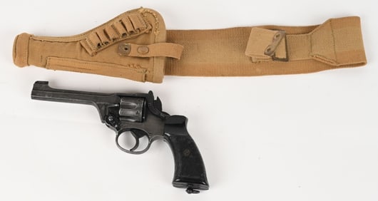 ENFIELD No. 2 MARK I .38 REVOLVER WITH HOLSTER