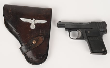 FRANZ STOCK - BERLIN 6.35 MM WITH WW2 HOLSTER