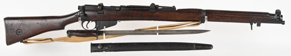 1918 BRITISH NO.1 MK III LEE ENFIELD 303 CAL.: SERIAL NUMBER: R6619 BARREL: 25". CALIBER: .303 BRITISH. MANUFACTURED: 1918. Import marked on the receiver. Matching serials on the receiver, rear sight, nose cap. Bolt and magazine are not matching.