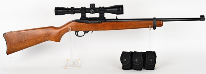RUGER 10-22 SEMI AUTOMATIC RIFLE 22 WITH SCOPE