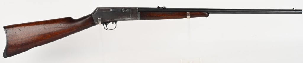 RARE REMINGTON MODEL 16 SEMI AUTOMATIC RIFLE 22: SERIAL NUMBER: 5216 BARREL: 22" CALIBER: 22 MANUFACTURED: 1915 - 1928. Model 16 was Remington’s first semi-automatic rifle, marking a major milestone in early American rimfire design. This model