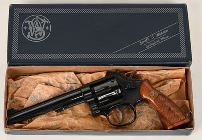 SMITH & WESSON MODEL 48-4 REVOLVER .22 WRF W/BOX