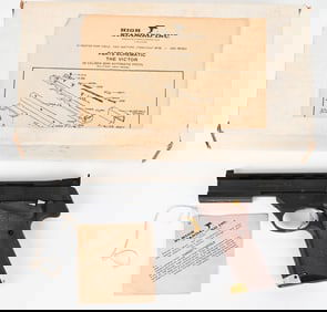 HIGH STANDARD THE VICTOR SEMI AUTO PISTOL W/BOX