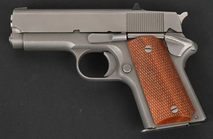 DETONICS 45 CAL STAINLESS STEEL SEMI AUTO PISTOL