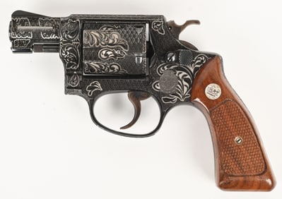 SMITH & WESSON CUSTOM ENGRAVED MODEL 36 REVOLVER