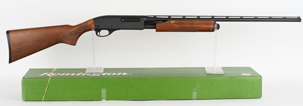 REMINGTON 410 GA, MODEL 870 EXPRESS SHOTGUN: SERIAL NUMBER: A1142130H. BARREL: 25". GAUGE: 410 GA. CHOKE: FULL. CHAMBER: 3". LOP: 14 1/4". DAC: 1 ½". DAH: 2 ½". MANUFACTURED: 1991. The Remington 870 Express in .410 bore is a pump-a