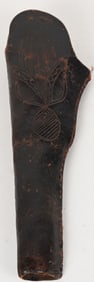 SLIM JIM HOLSTER WITH HAND CARVING 1870S