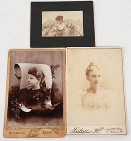 BEAUTIFUL ALBUMEN LOT of LENA SLAUGHTER EDINA MO.