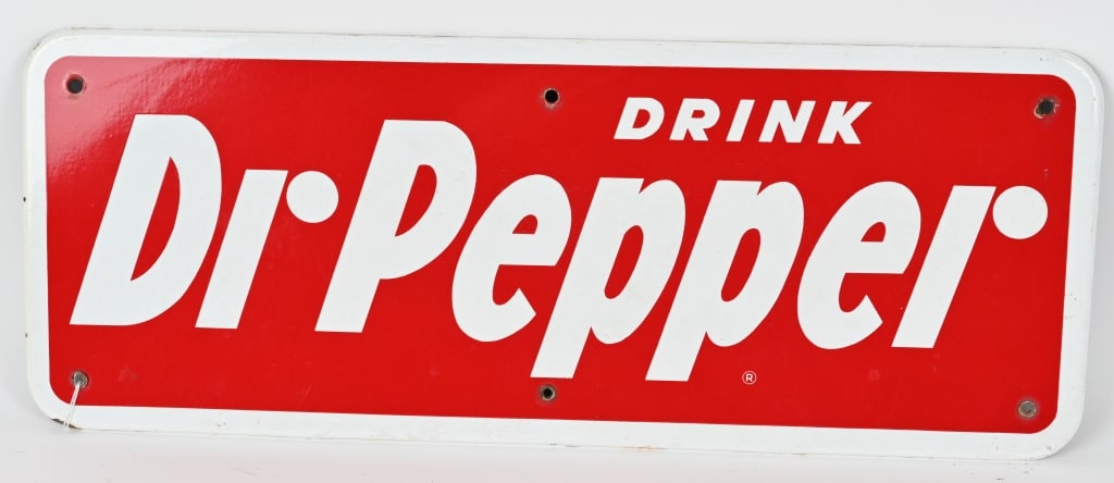 DRINK DR PEPPER PORCELAIN SIGN (1 of 2)
