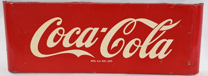 COCA COLA TIN SLED SIGN