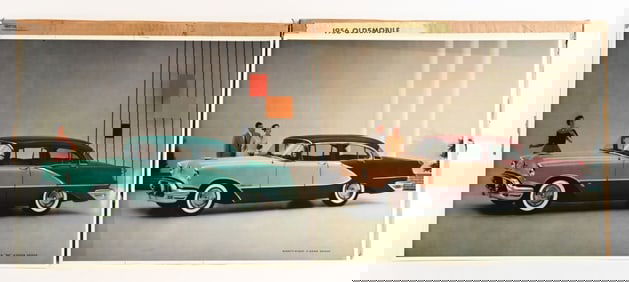 10- 50s OLDSMOBILE SHOWROOM TRANSPARENCIES SIGNS