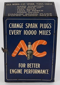 AC DELCO SPARK PLUG CABINET