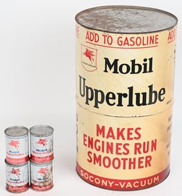 MOBIL UPPERLUBE COUNTER DISPALY CAN w/ CANS