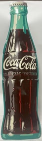 72" COCA COLA BOTTLE METAL SIGN