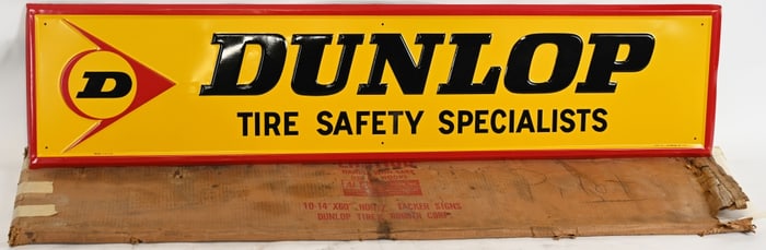 DUNLOP TIRES QUALITY COSTS NO MORE SIGN NOS