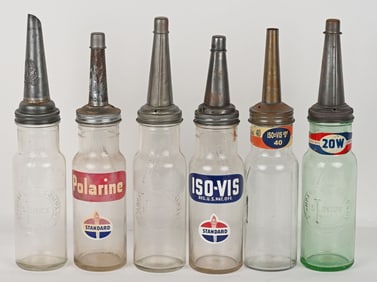 6- STANDARD 1 QUART OIL BOTTLES