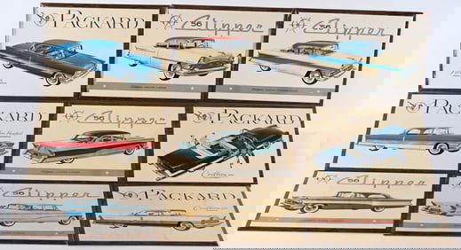 9- 1956 PACKARD MODELS DEALESHIP SIGNS