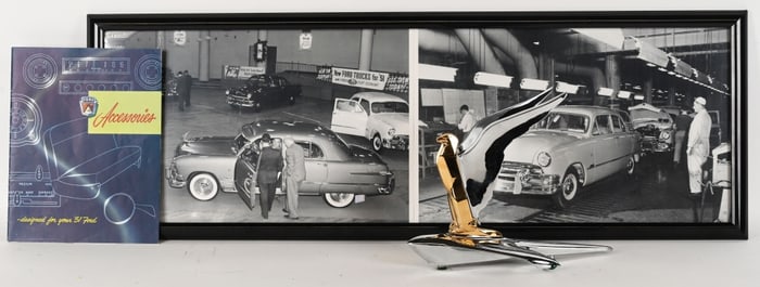 1951 FORD HOOD ORNAMENT w/ EAGLE