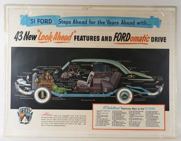 1951 FORD DEALERSHIP MODEL POSTER