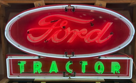 FORD TRACTOR PORCELAIN NEON SIGN