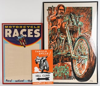3- HARLEY DAVIDSON PAPER ITEMS