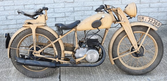 1936 DB200-W ZUNDAPP MILITARY MOTORCYCLE