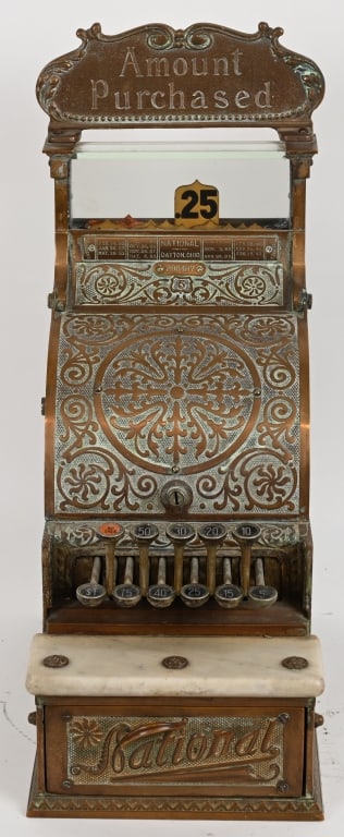 2319番 ジャンク品 NATIONAL AMOUNT PURCHASED National Cash Register Model 317