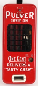 1c PULVER GUM BALL MACHINE w/ STOP & GO COP