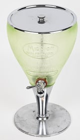 MISSION REAL FRUIT JUICE URANIUM GLASS DISPENSER