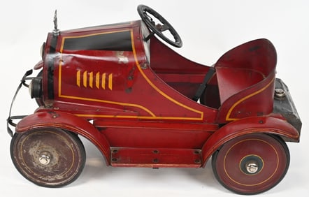 1920'S SIDWAY TOPLIFF CADILLIAC 8 PEDAL CAR